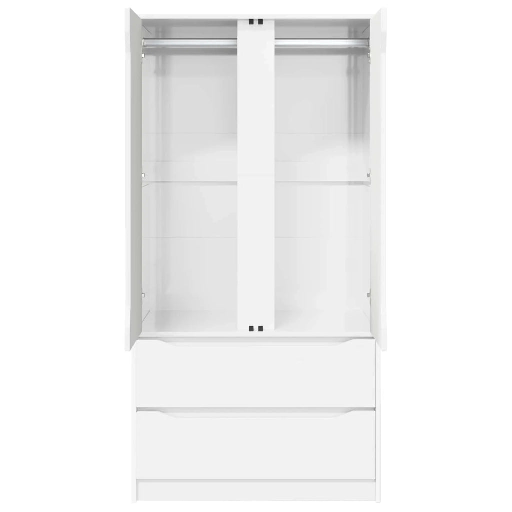 Guardaroba con cassetto Bianco Lucido 79,5 x 49 x 156 cm 3406249