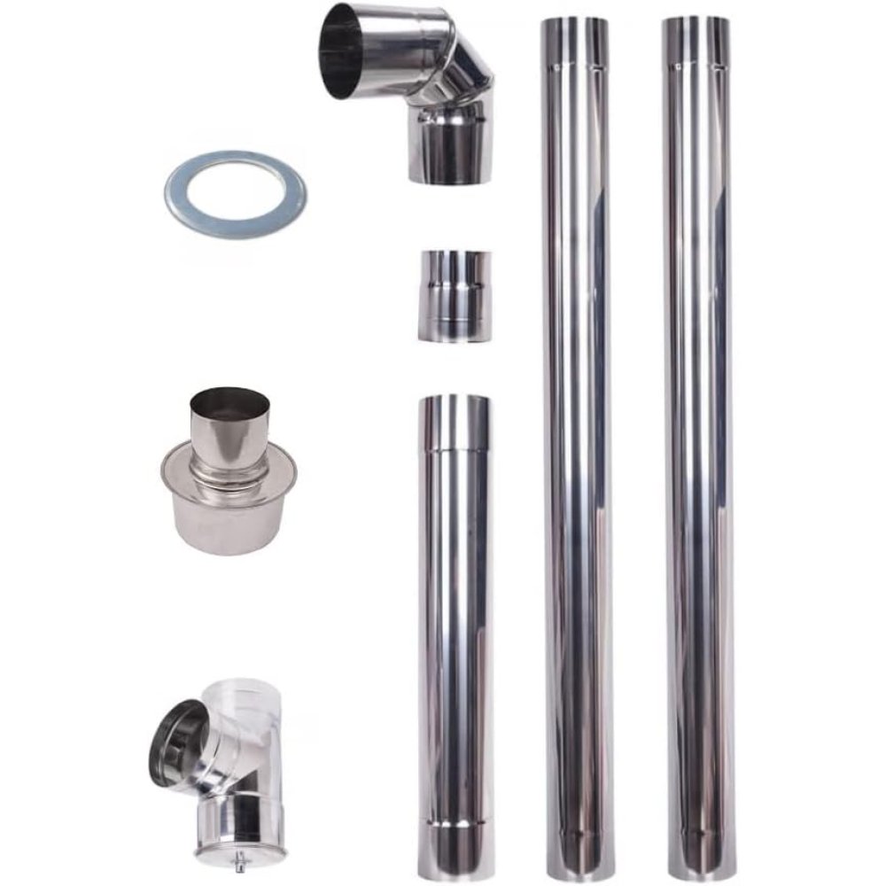 Kit x stufa a pellet in acciaio inox 80 80007683 b07hfchxmn