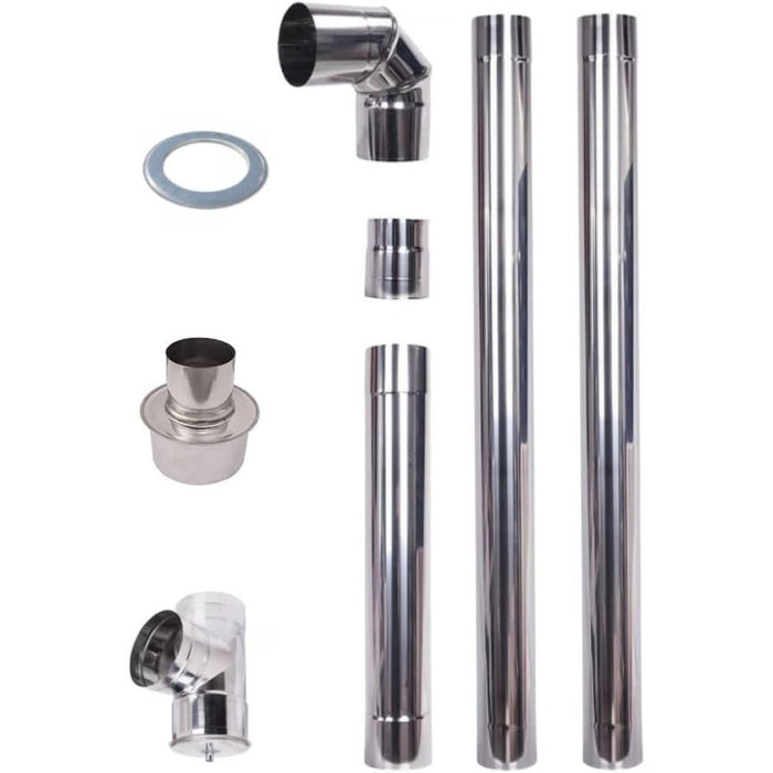 Kit x stufa a pellet in acciaio inox 80 80007683 b07hfchxmn