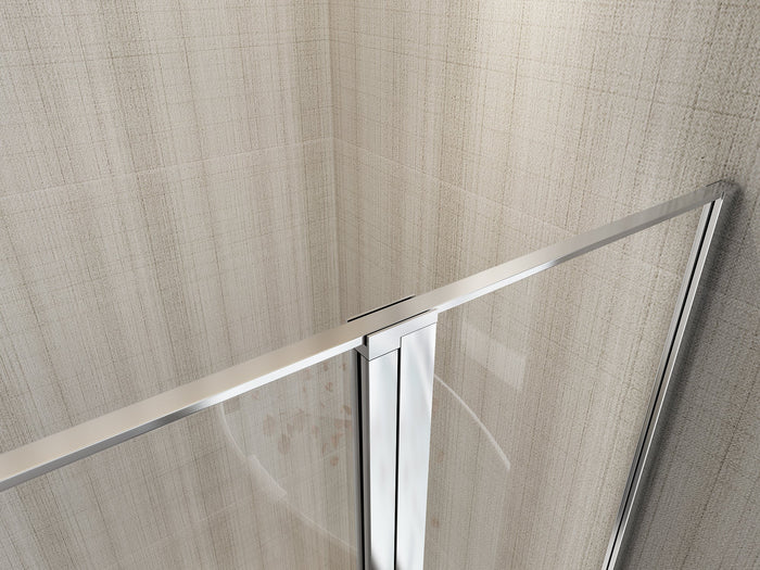 Box Doccia angolare 75x120 cm 1 anta Battente in Cristallo trasparente 6mm H190 Best