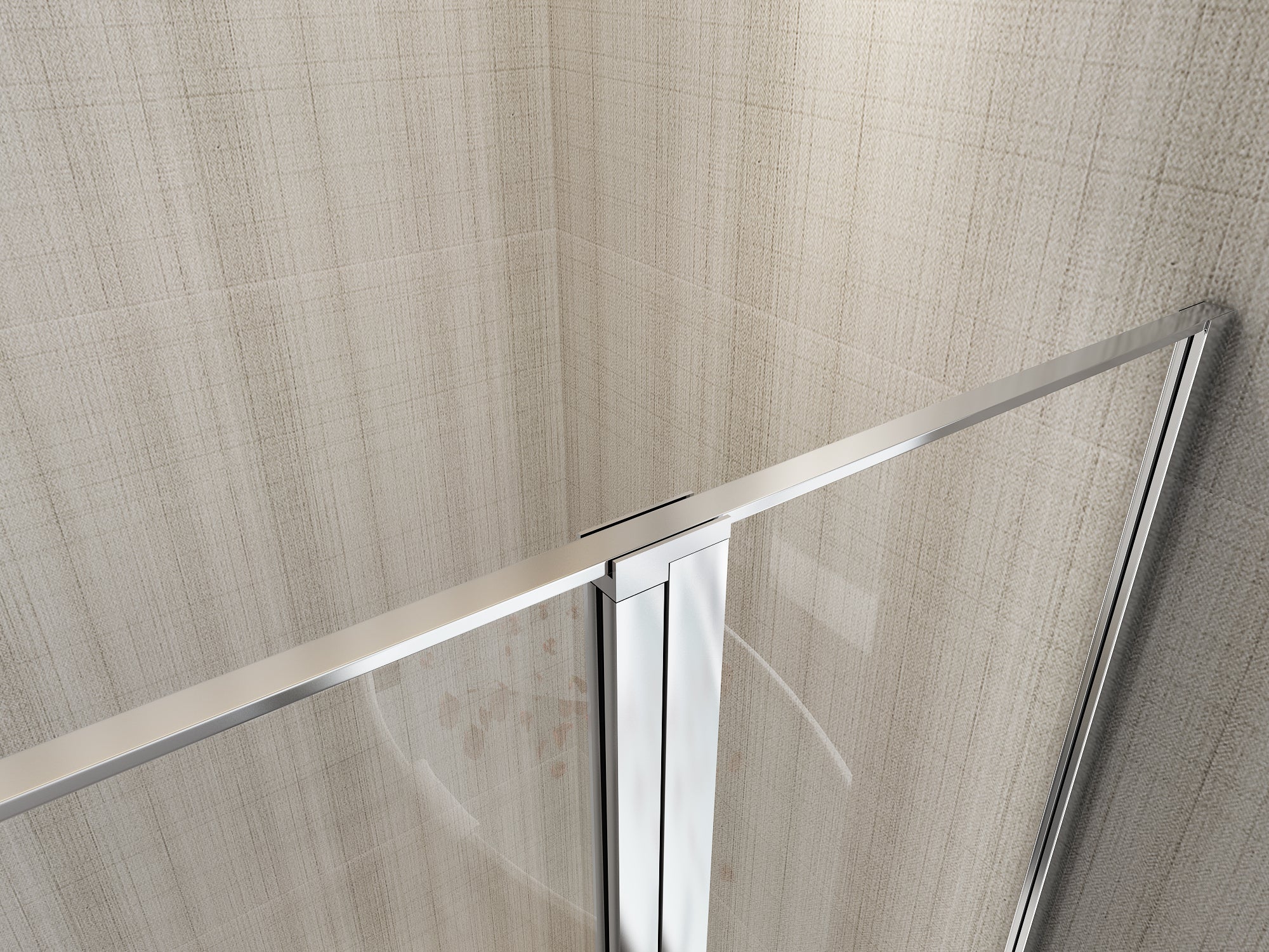 Box Doccia angolare 100x140 cm 1 anta Battente in Cristallo trasparente 6mm H190 Best