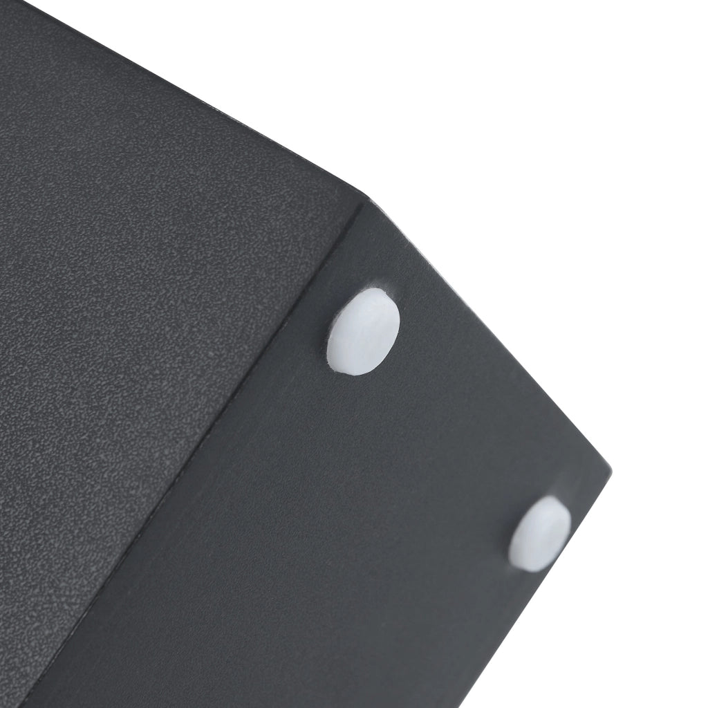 TAVOLINO DA SALOTTO Set da 2 pezzi Ø61/44 cm MDF bianco effetto marmo e nero