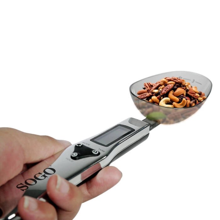 Bilancia digitale a cucchiaio 300g precisione 0,1g con display LCD e funzione tara per cucina e spezie - Sogo