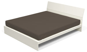 Lenzuolo Sotto con Angoli ed Elastico Tinta Unita Marrone Matrimoniale Maxy