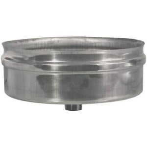 Tappo scarico condensa canna fumaria aisi 304 d  130 acciao inox
