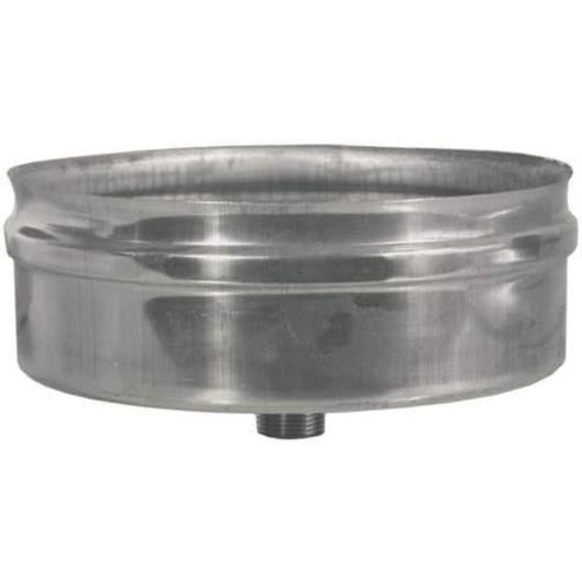 Tappo scarico condensa canna fumaria aisi 304 d  130 acciao inox