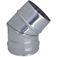 Courbe acier ouverte 45   pour chemin e acier inoxydable d   80