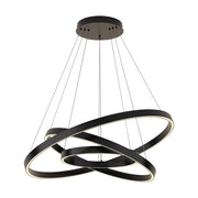 Maytoni Lampadario moderno Rim 1 luce LED integrato nero alluminio