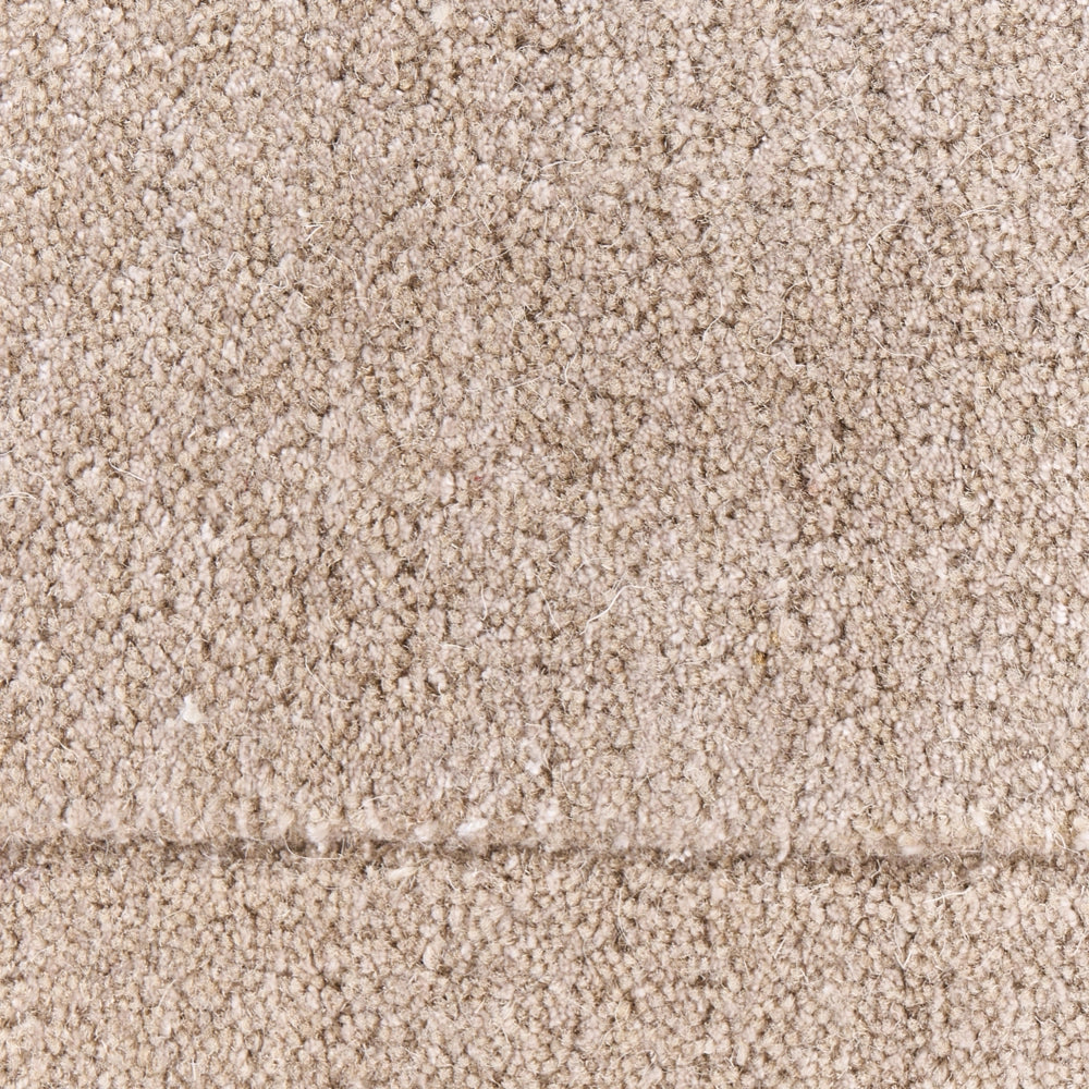 Tappeto stile moderno in viscosa e lana realizzato a mano rettangolare 160 x 230 cm beige