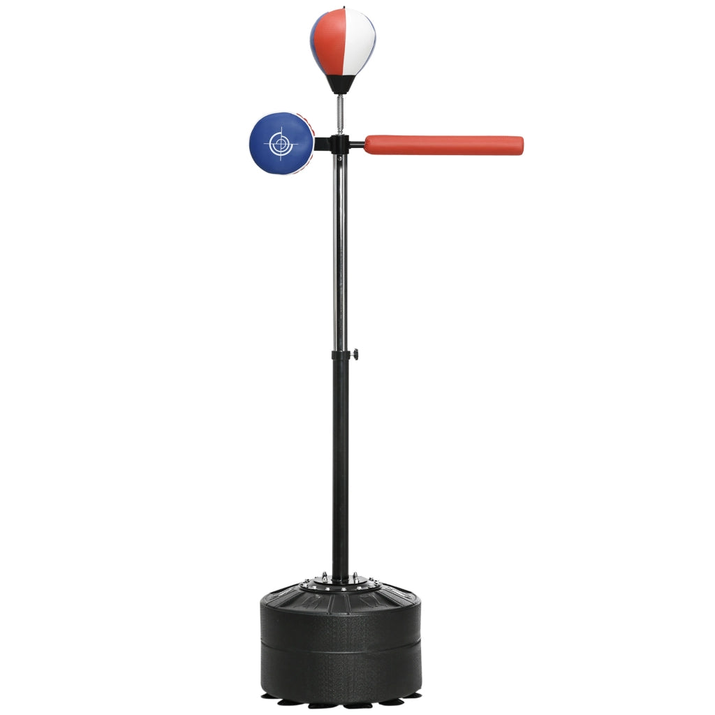 Sacco da Boxe con Supporto Regolabile in Altezza ¨C zephmum ¨C Nero, 80.5x48x163-205 cm