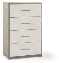 KIT MOBILE CASSETTIERA 4 H110 L71 P41 Cm STRUTTURA CEMENTO FRONTALE BIANCO SARMOG Db774k