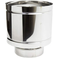 Cappello antivento fumaiolo stufa a pellet acciaio inox d  150 m