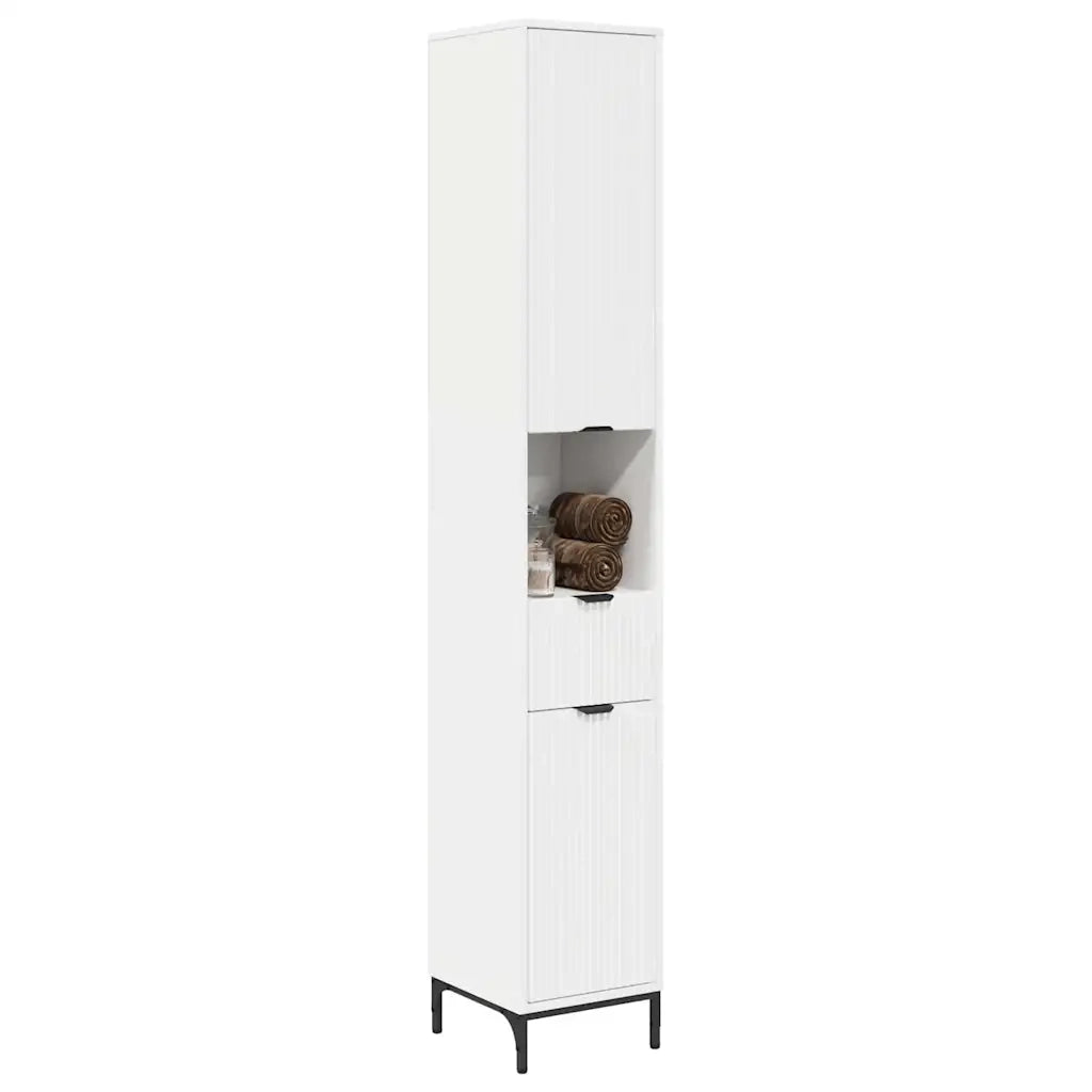 Mobile da Bagno con cassetto Bianco 31,5 x 33 x 190 cm