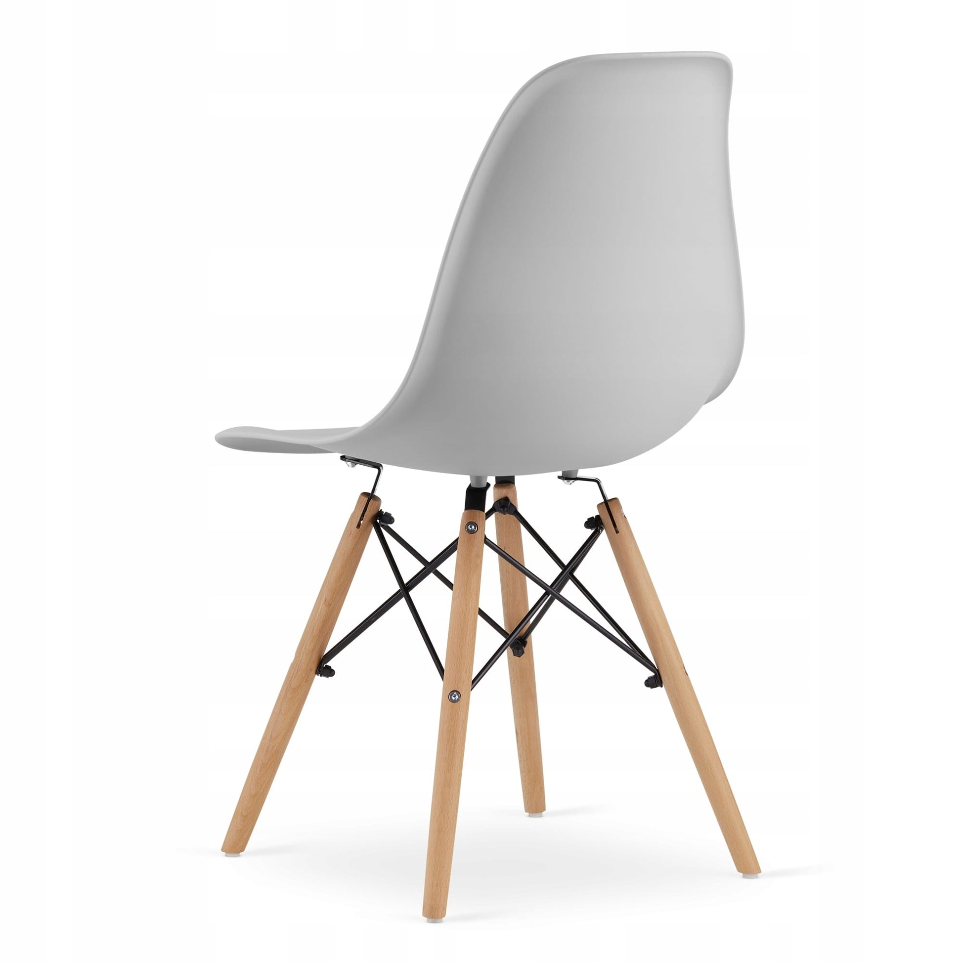Set da tavolo Valora KOVA 100, tavolo rotondo bianco moderno + 4 sedie grigie