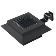 Lampade Solari da Esterni 6 pz a LED Quadrate 12 cm Nero CFW8792867