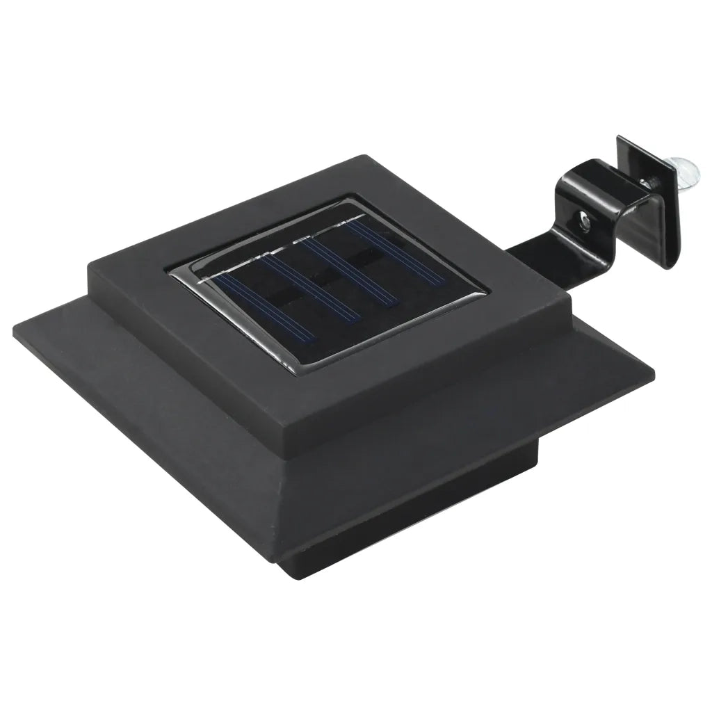 Lampade Solari da Esterni 6 pz a LED Quadrate 12 cm Nero CFW8792867