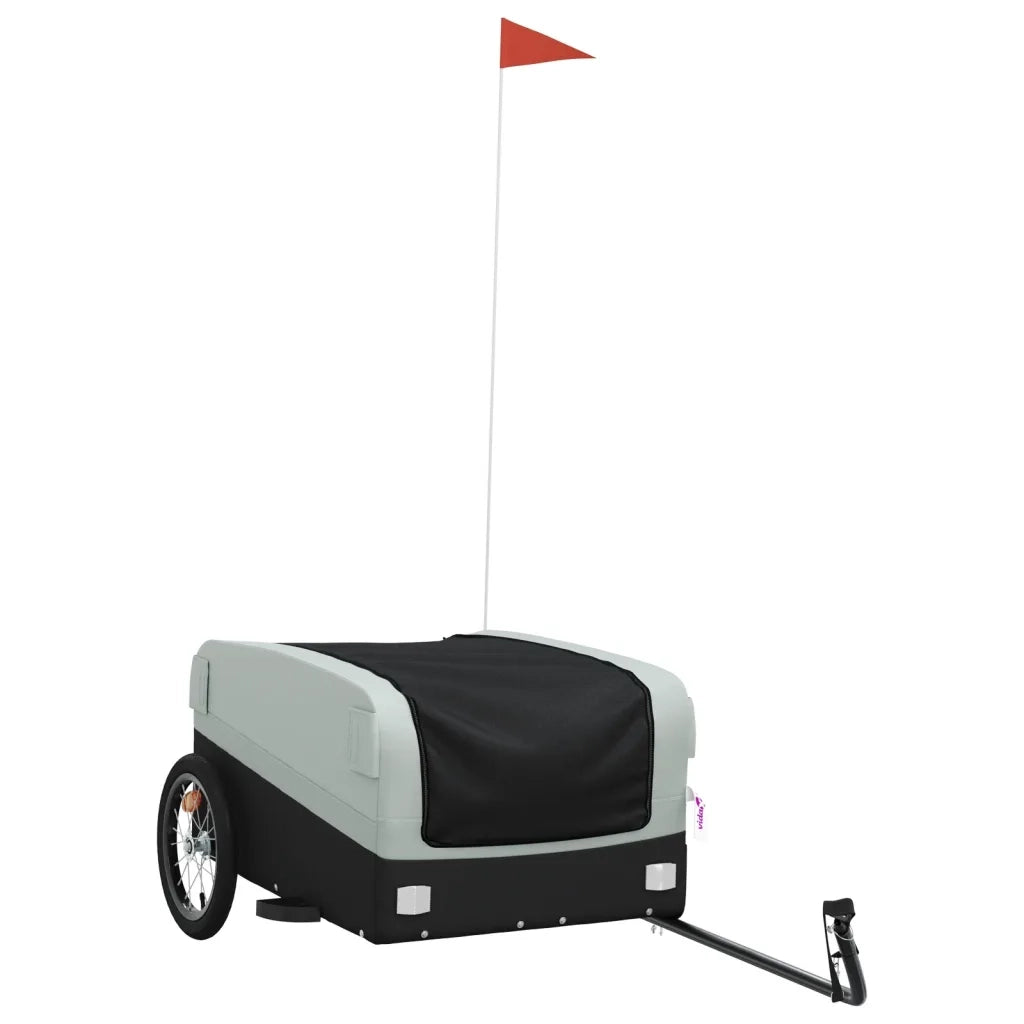 Rimorchio da Bici Nero e Grigio 45 kg in Ferro CFW1322847