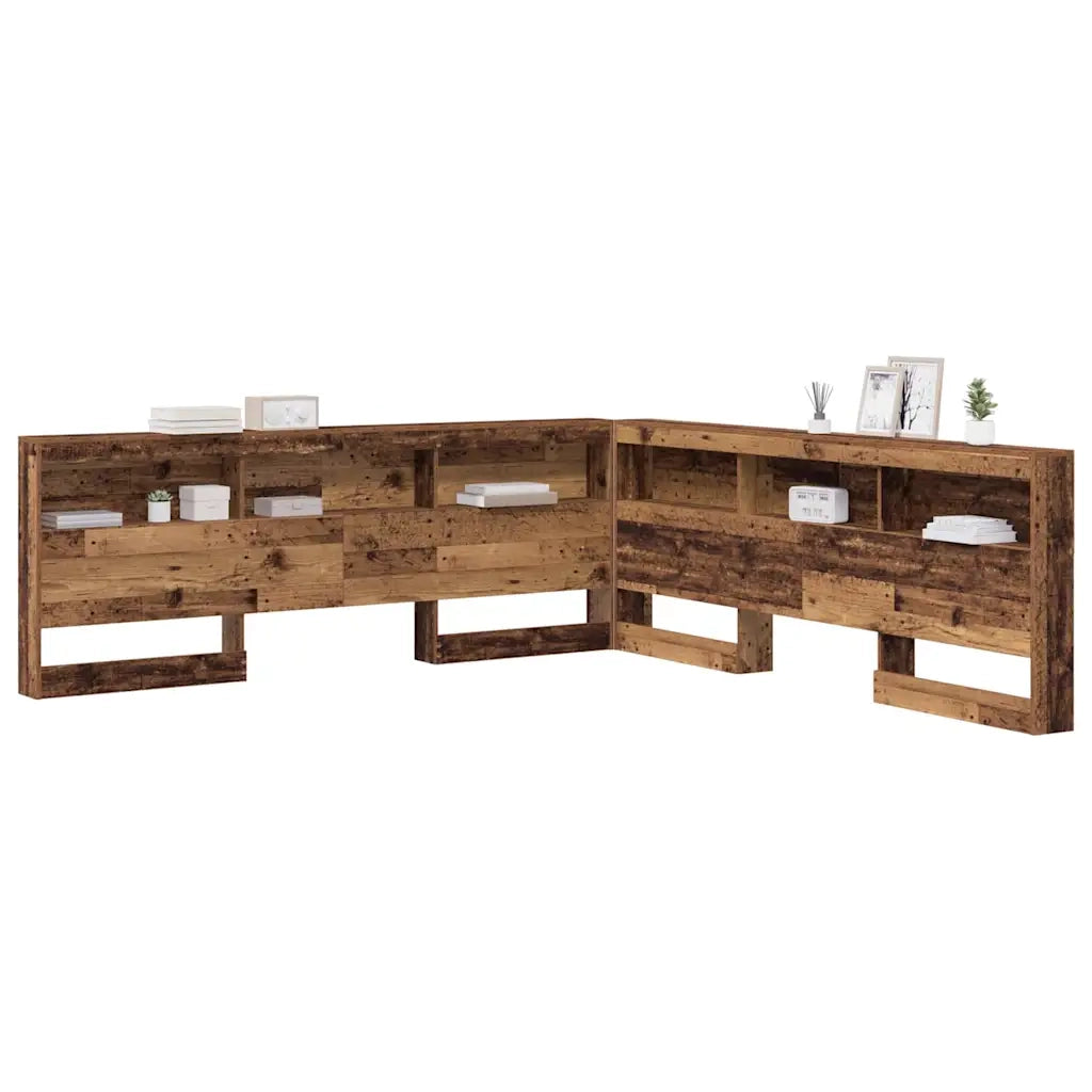 vidaXL Testata contenitore Legno vecchio 200 cm Legno multistrato