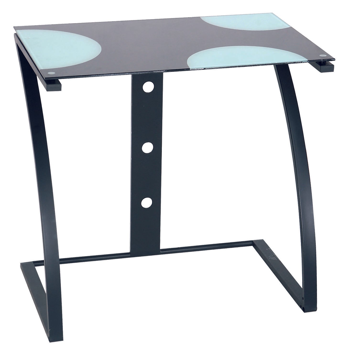 SCRIVANIA COMPUTER JUNIOR SCHOOL IN ACCIAIO E VETRO L80xP50xH76 cm