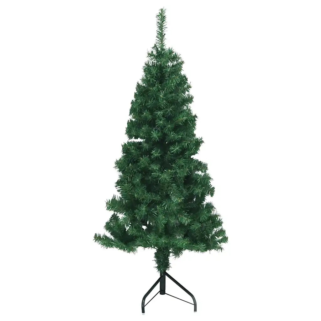 Albero di Natale Artificiale Angolare con 150 LED Verde 150 cm 3397256