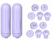 Set di pennelli stamper per unghie da 12 - pennelli stamper per unghie - pennelli stamper in silicone - manicure DIY - colore lilla chiaro - regalo unico