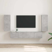 Mobile TV da parete 2 pcs Calcestruzzo 30 x 31 x 80 cm 892296