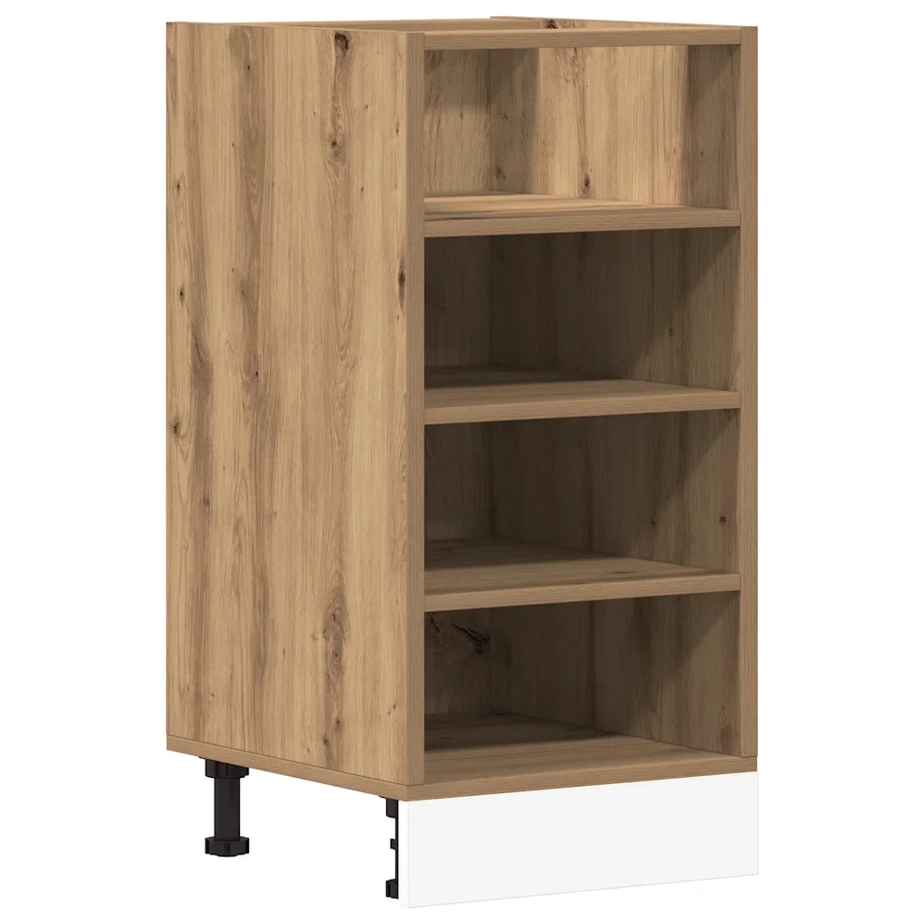 Pensile da cucina | Armadio Inferiore ¡°Riga¡± Rovere Artigianale 40x44,5x81,5 cm