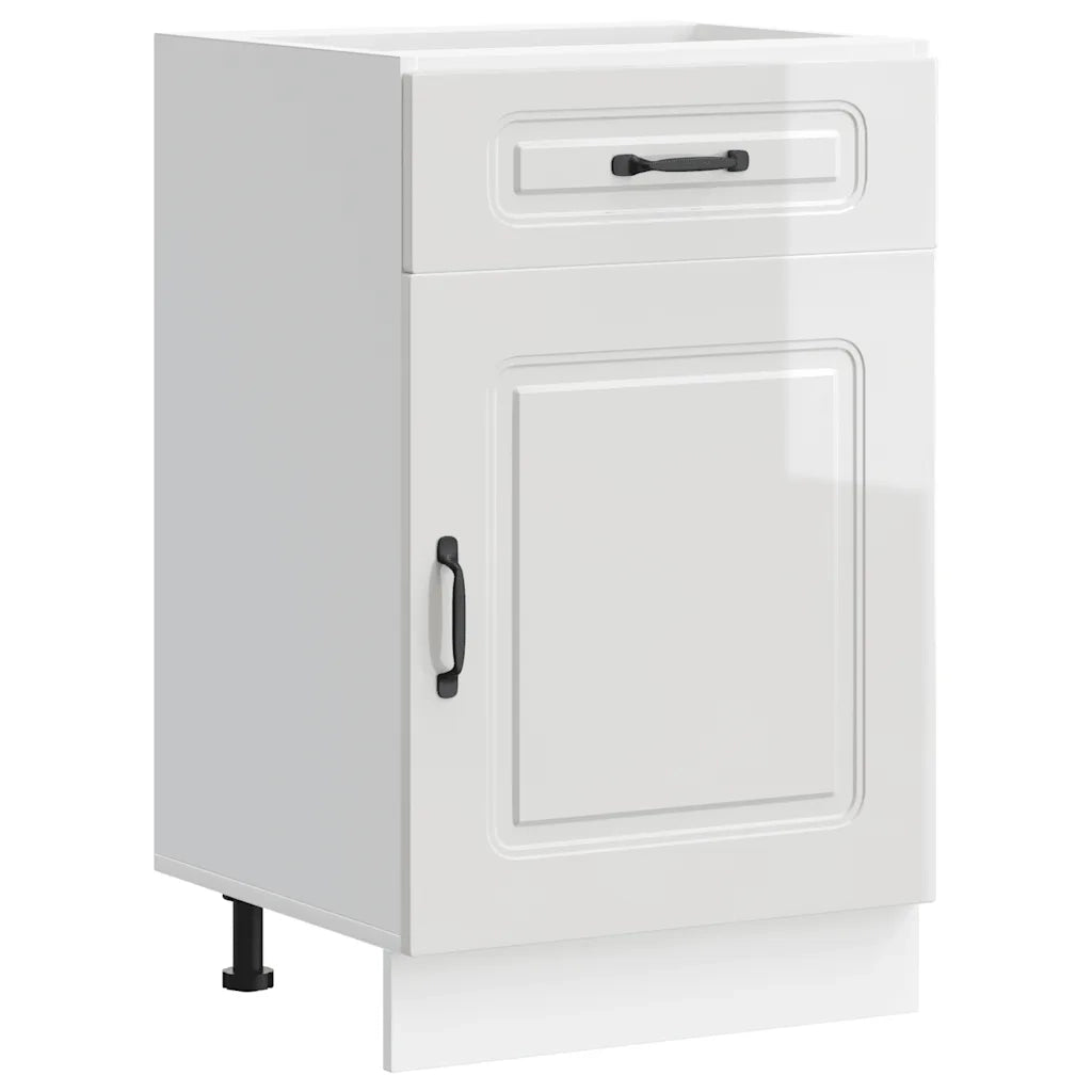 Base da Cucina Kalmar Bianco Lucido in Legno Multistrato