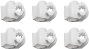 Assortimento di Clip per Cavo - 6 Pezzi - Materiale PA Rigido - Universale - Compatta - Dimensioni 5,7 x 14 x 19,3 mm - Clip di Arresto