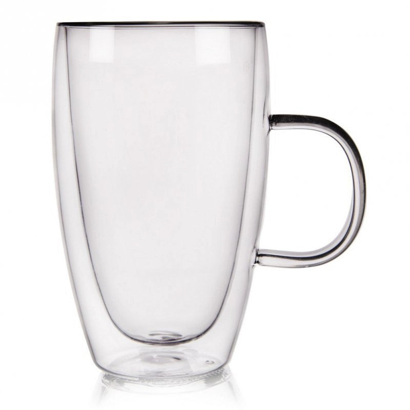 Orion 430ML Vetro termico in borosilicato a doppia parete per Latte