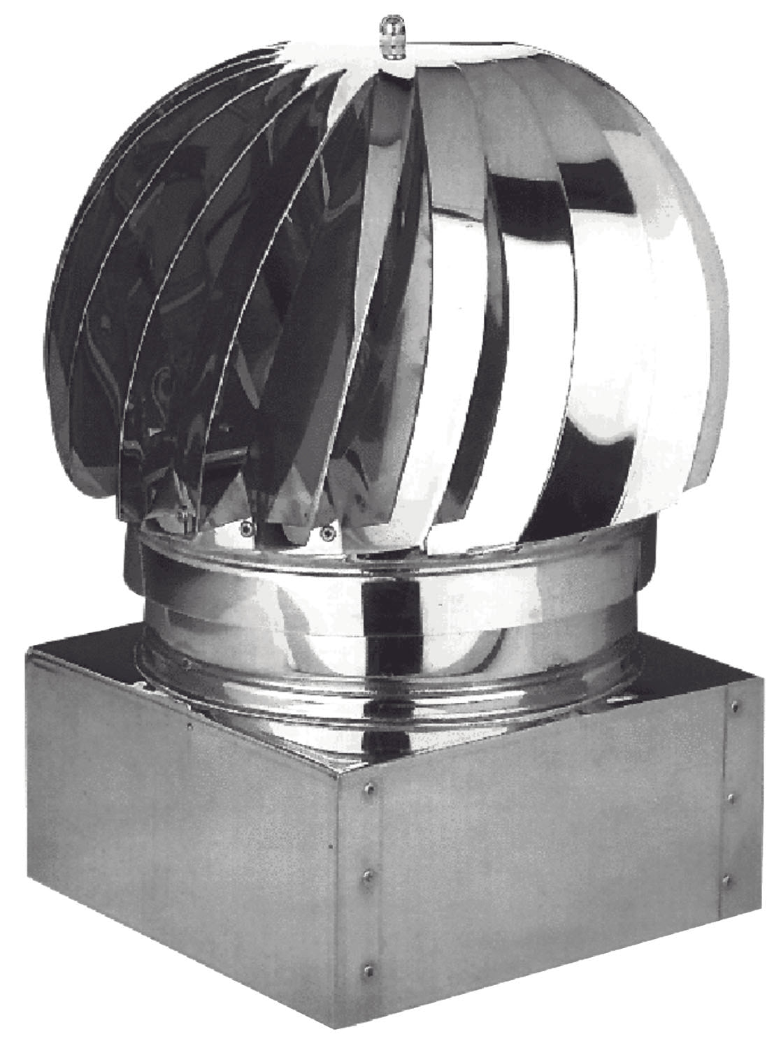 FUMAIOLO VENTOLINO ZINCATO CAPPELLOTTO GIREVOLE QUADRO CM.22X22 COMIGNOLO STUFA