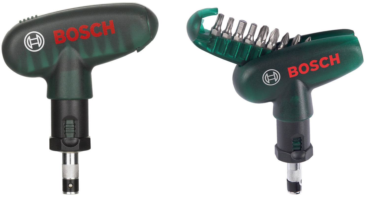 SET CACCIAVITE A CRICCHETTO + INSERTI BOSCH 10 PEZZI 019510