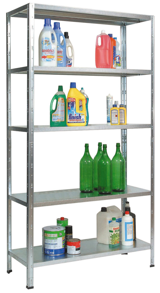 SCAFFALE 5 PIANI IN ACCIAIO BRIXO CLICK CLACK 5P