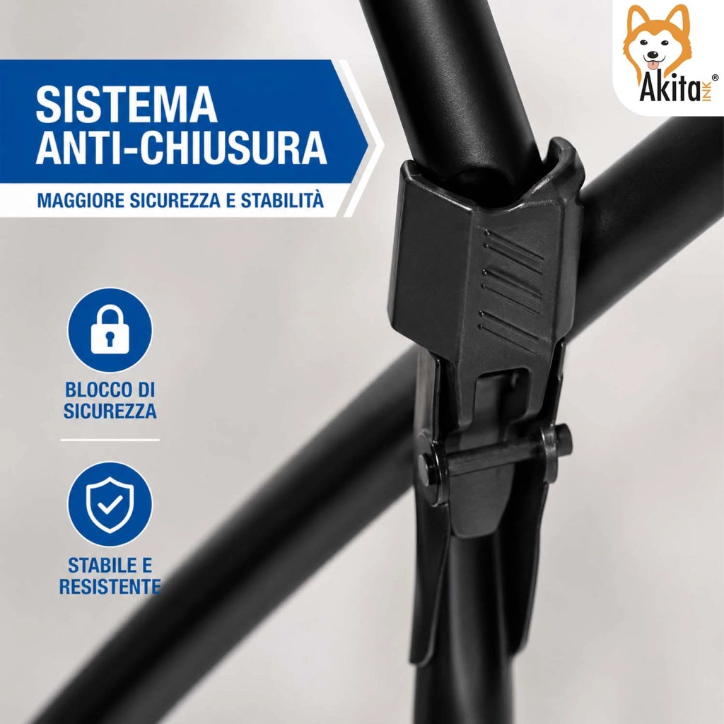 Akitaink Stendibiancheria Aegeanstar Nero 18 m