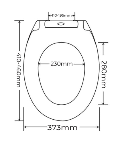 Sedile wc uiversale soft close sganciabile