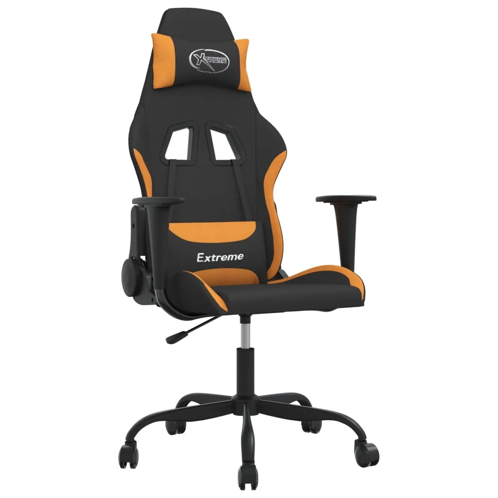 Sedia da Gaming Nero e Arancione in Tessuto cod mxl 60667