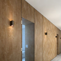 Lampada applique UKKO da parete nero 230V LED 2x3W 55Â° IP54 3000K