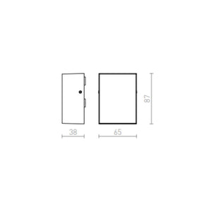 Lampada applique PEKKO da parete nero 230V LED 3W 67° IP54 3000K