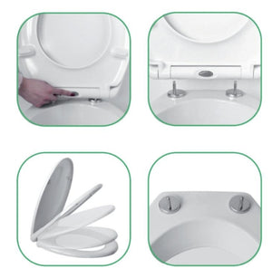 Sedile wc uiversale soft close sganciabile