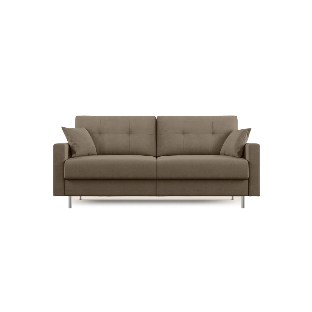 Megan Divano letto matrimoniale in microfibra smacchiabile T11 188 cm (mat. 140x197) marrone