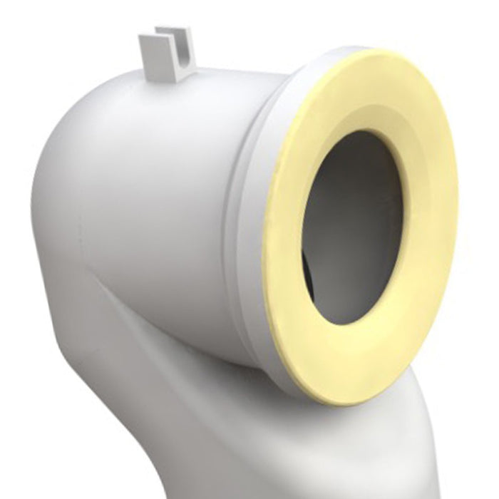 Manicotto prolunga a collo di cigno per WC ingresso D 80-110 mm