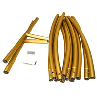 Kit Arco Palloncino Fiori Rotondo 200cm in Metallo Enorme Rimovibile Facile da Trasportare e Riutilizzabile Migliore Decorazione per Matrimoni Nozze Eventi Feste 2M & Fascette GRATIS - Dorato