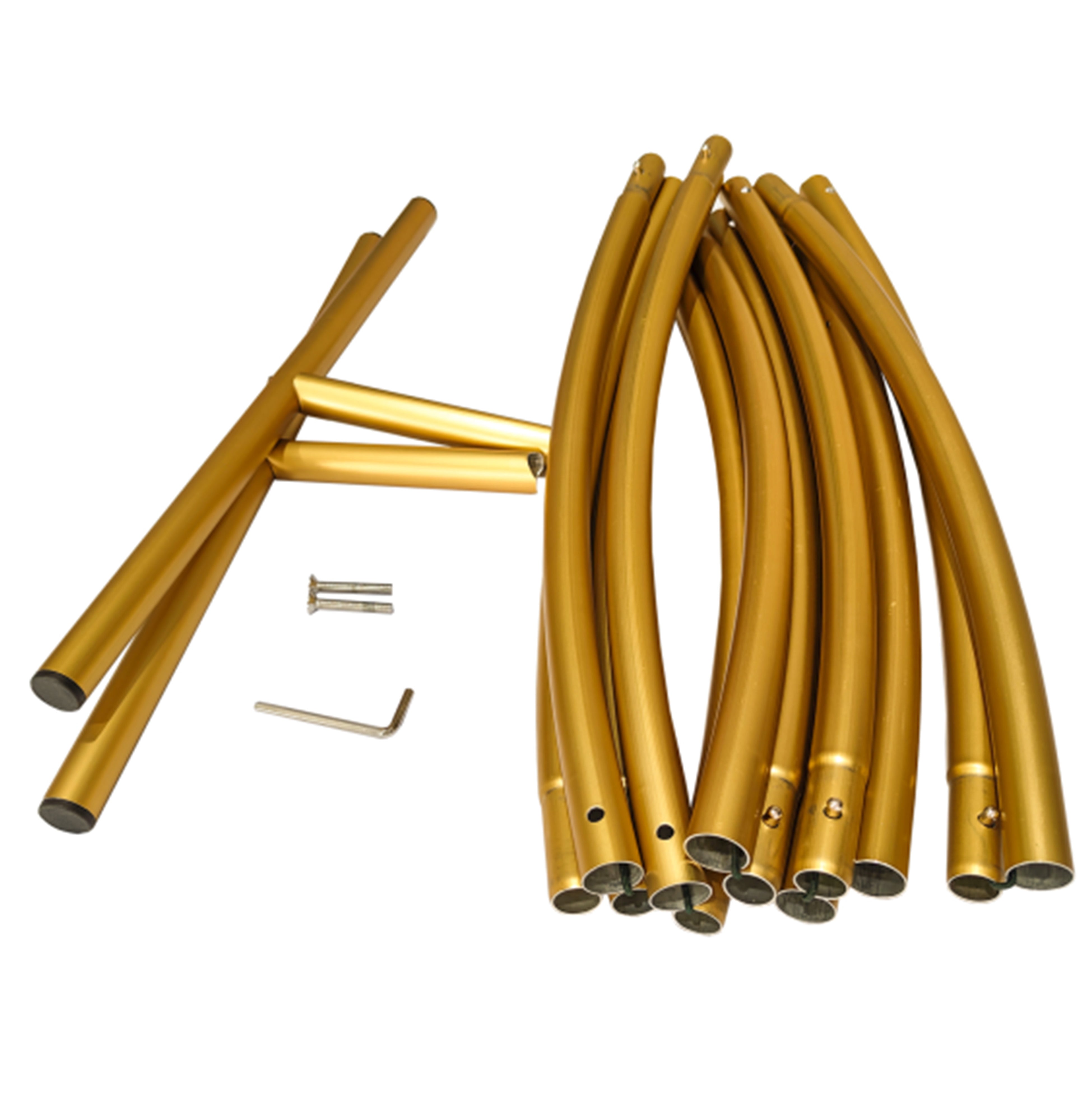 Kit Arco Palloncino Fiori Rotondo 200cm in Metallo Enorme Rimovibile Facile da Trasportare e Riutilizzabile Migliore Decorazione per Matrimoni Nozze Eventi Feste 2M & Fascette GRATIS - Dorato