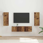 Set mobile TV 2 pcs Legno vecchio Legno multistrato 3408977