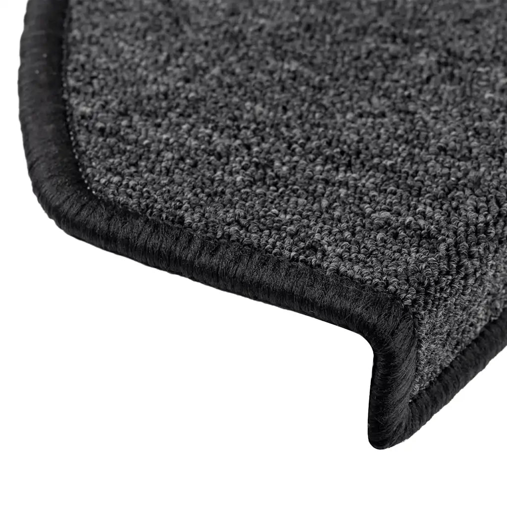 Tappetini per scale 20 pz 65x24x4 cm Antracite Semicircolari Grandi
