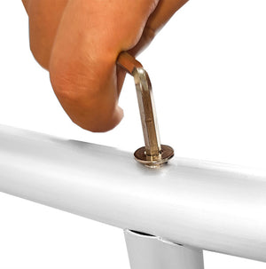 Kit Arco Palloncino Fiori Rotondo 200cm in Metallo Enorme Rimovibile Facile da Trasportare e Riutilizzabile Migliore Decorazione per Matrimoni Nozze Eventi Feste 2M & Fascette GRATIS - Bianco