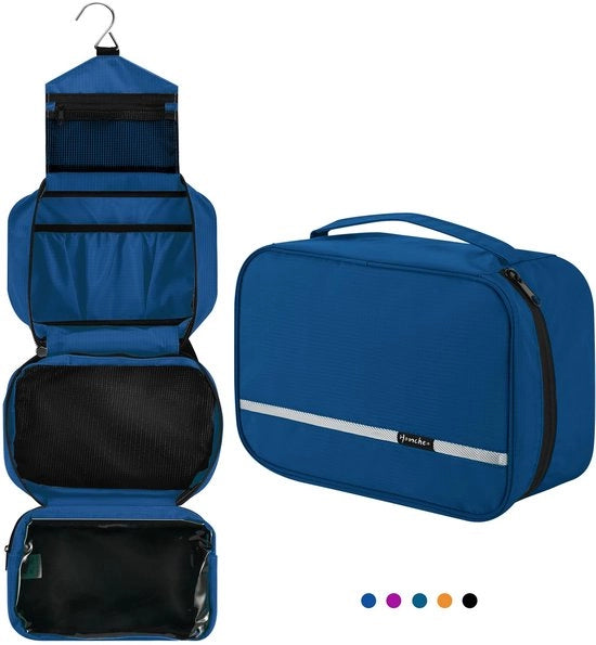 Bagno portatile pieghevole, borsa cosmetica impermeabile, borsa cosmetica per uomo e donna