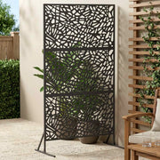 Schermo per Privacy 100 x 50 x 180 cm Acciaio Nero 8013405