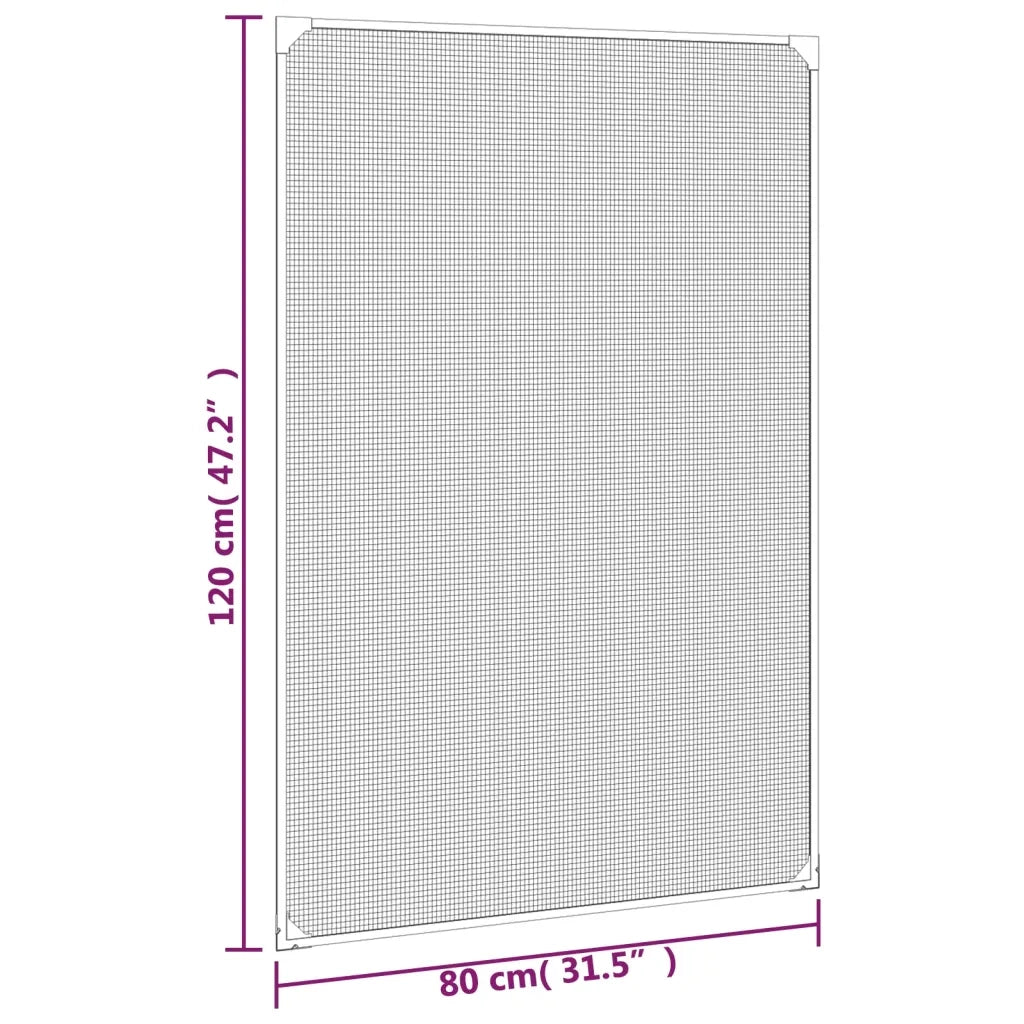 Zanzariera Magnetica per Finestre Bianca 80x120 cm CFW8480261