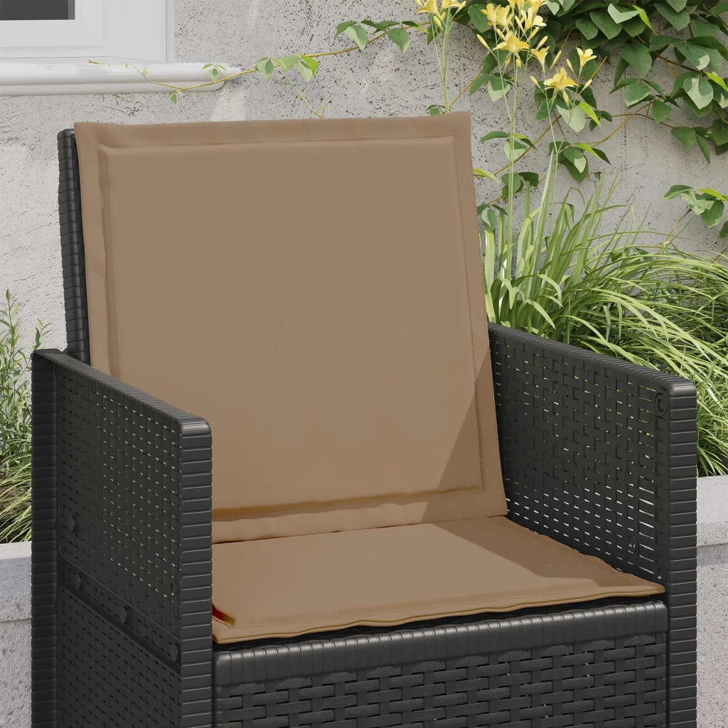 Cuscini per Seduta e Schienale 2 pcs Tortora 47 x 45 x 2 cm 899975